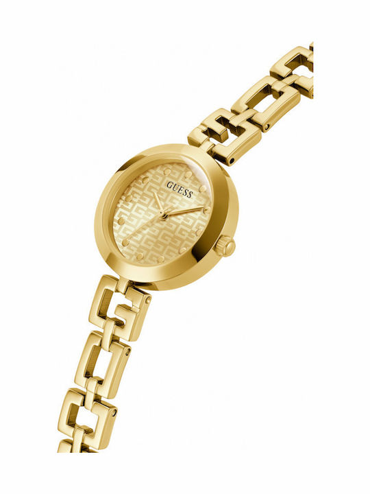 Guess Lady G Γυναικείο Ρολόι 26mm Μπαταρίας με Χρυσό Μεταλλικό Μπρασελέ