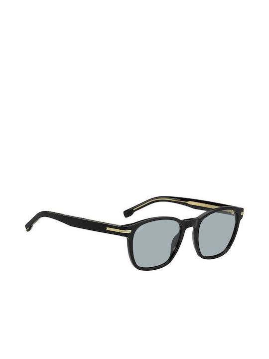 Hugo Boss Herren Sonnenbrillen mit Schwarz Kunststoff Gestell und Transparent Linse BOSS 1505/S 807/1N