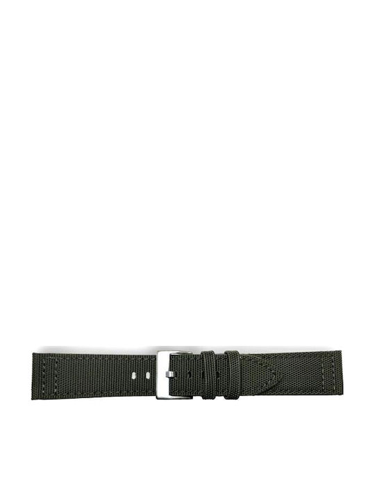 Diloy Straps Δερμάτινο Λουράκι Χακί 20mm