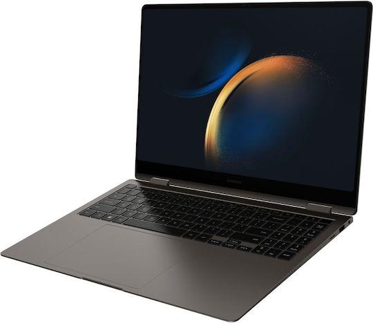Samsung Galaxy Book3 Pro 360 16" OLED Touchscreen 120Hz (Kern i7-1360P/16GB/1TB SSD/W11 Startseite) Graphit (US Tastatur)
