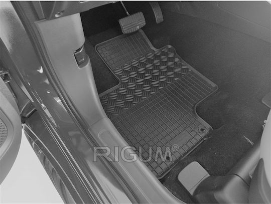 Rigum Комплект Предни и Задни Постелки 4бр от Маркуч за Mitsubishi Извънземният 2013+ Черни
