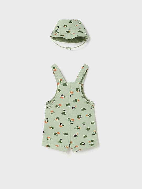 Mayoral Baby Bodysuit Set Sleeveless with Accessories Green