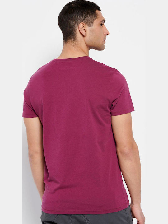 Funky Buddha FBM007-00104 T-Shirt Aubergine