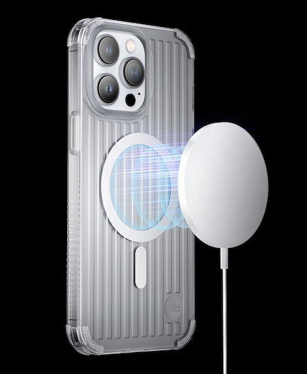 Kingxbar Go Out Back Cover Σιλικόνης 0.3mm Silver (iPhone 14)
