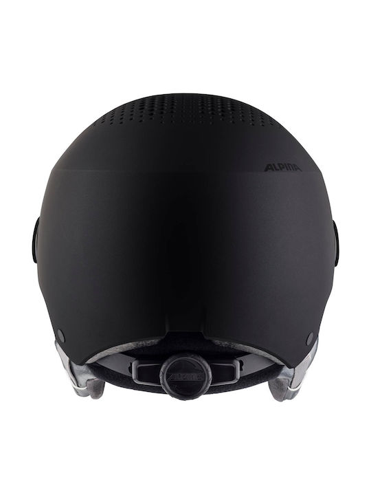 Alpina Arber Hi Eps & Visor Q-Lite Κράνος για Σκι & Snowboard Black Matt