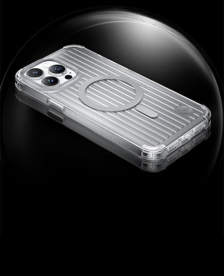 Kingxbar Go Out Back Cover Σιλικόνης Silver (iPhone 14 Plus)