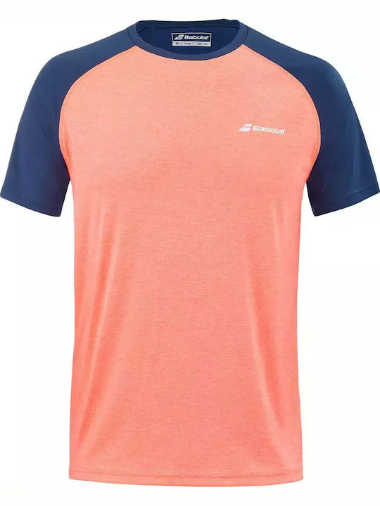 Babolat Play Crew 3MTD011-5053 Men's Tennis Shirt Orange