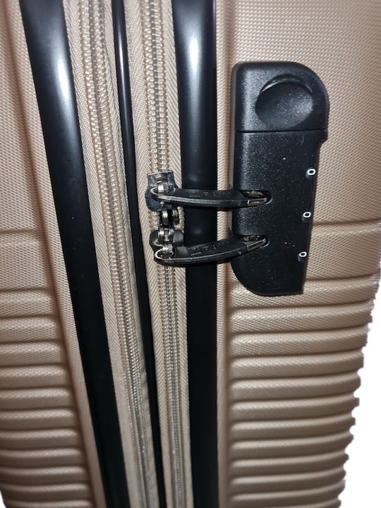 Rain C Hard Gold Cabin Suitcase With 4 Wheels Height 55cm