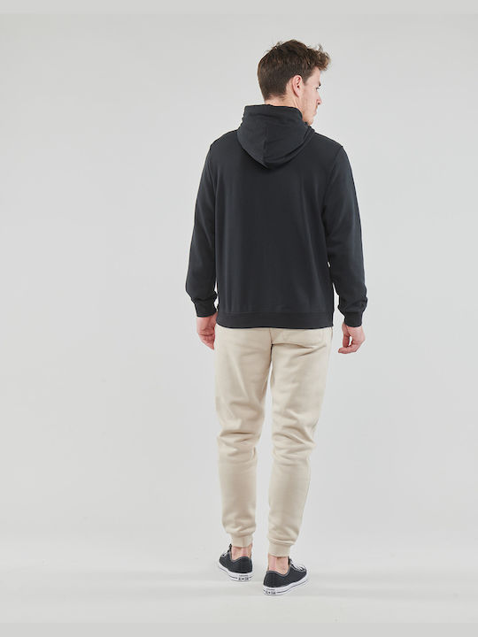 Converse Men's Sweatshirt with Hood and Pockets Black