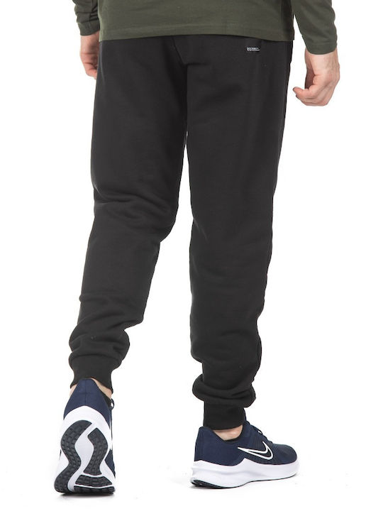 District75 Men's Sweatpants with Rubber Black