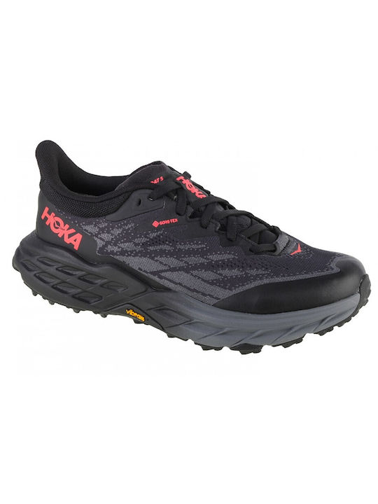 Hoka Speedgoat 5 GTX Sport Shoes Trail Running Black Waterproof with Gore-Tex Membrane