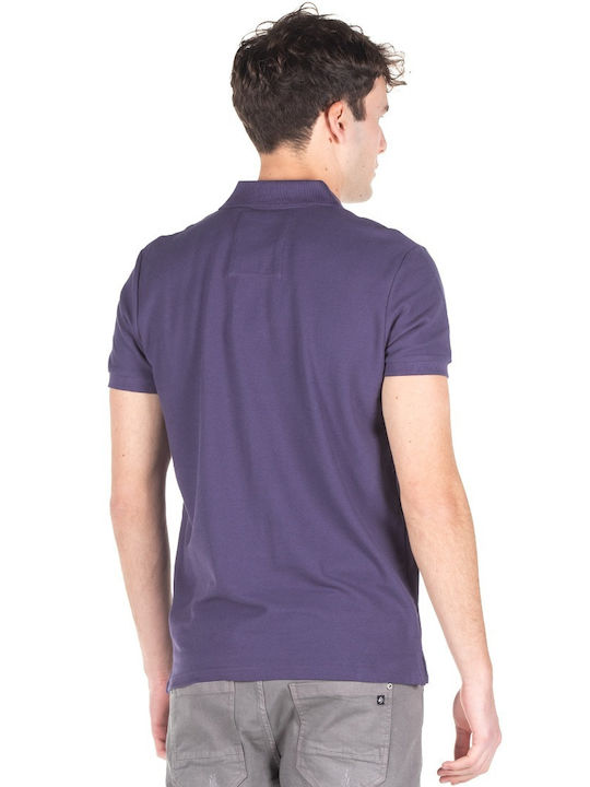 Polo Herrenbluse Kurzarm Blaue