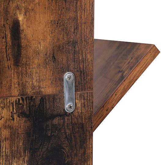 Βιβλιοθήκη Rustic Brown 50x25x141.5εκ.