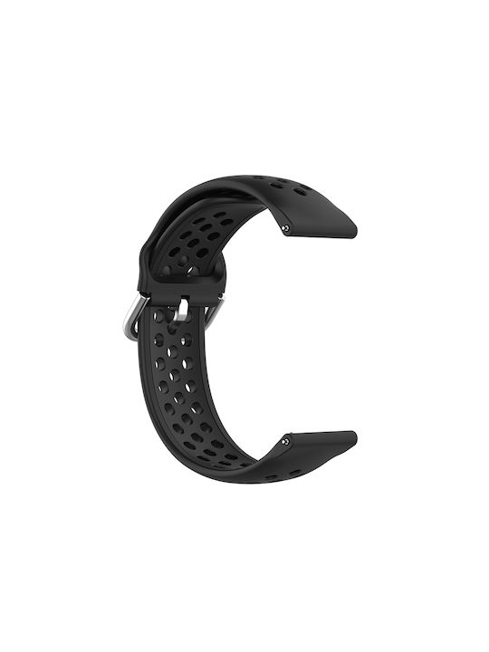 Techsuit Watchband W004 Strap Silicone Black (Samsung Galaxy Watch (46mm) / Watch 3 / Gear S3, Huawei Watch GT / GT 2 / GT 2e / GT 2 Pro / GT 3 (46 mm)) KF239509