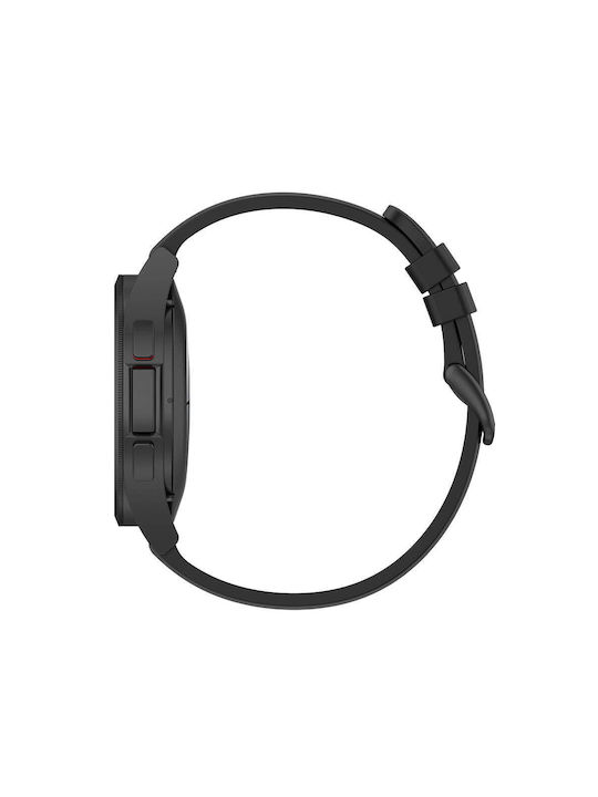 Techsuit Watchband W001 Armband Silikon Schwarz (Samsung Galaxy Watch 4, Galaxy Watch Active 1 / 2 (40 mm / 44 mm), Huawei Watch GT / GT 2 / GT 3 (42 mm)) KF239513