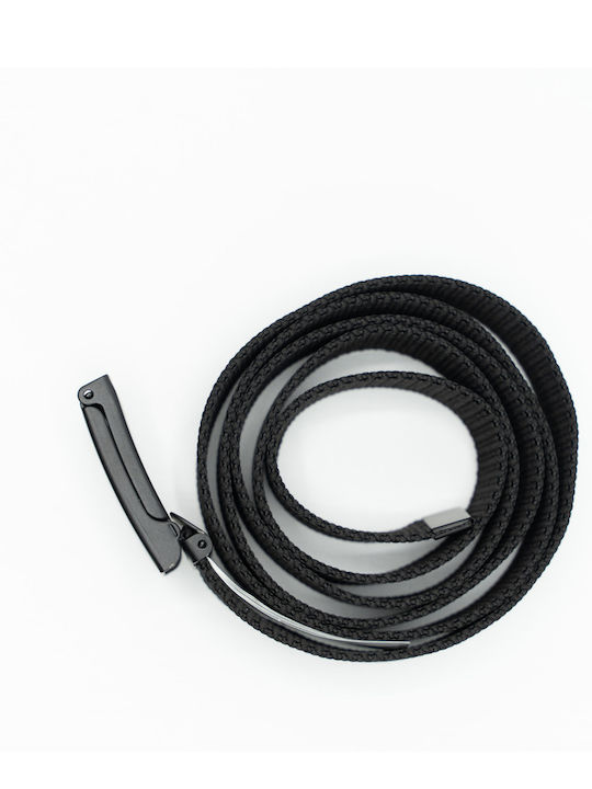 Web Men's Belt Fabric Webbing Belt Black