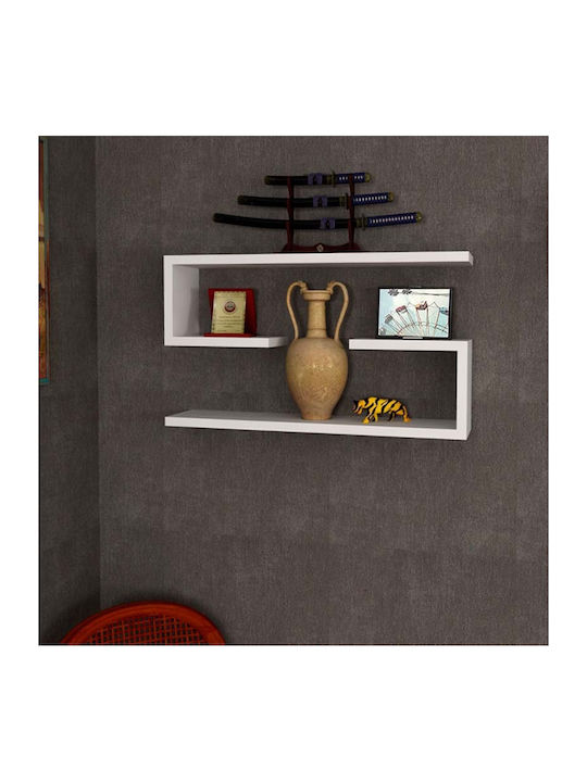 Shelves Wall Jenika White 2pcs 60x14.5x18cm