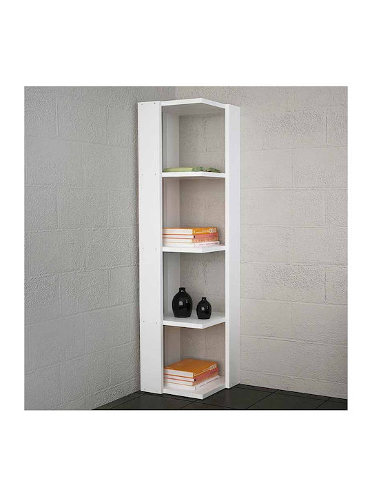 Bibliotecă Colț Venita Albă 31.3x33x120cm