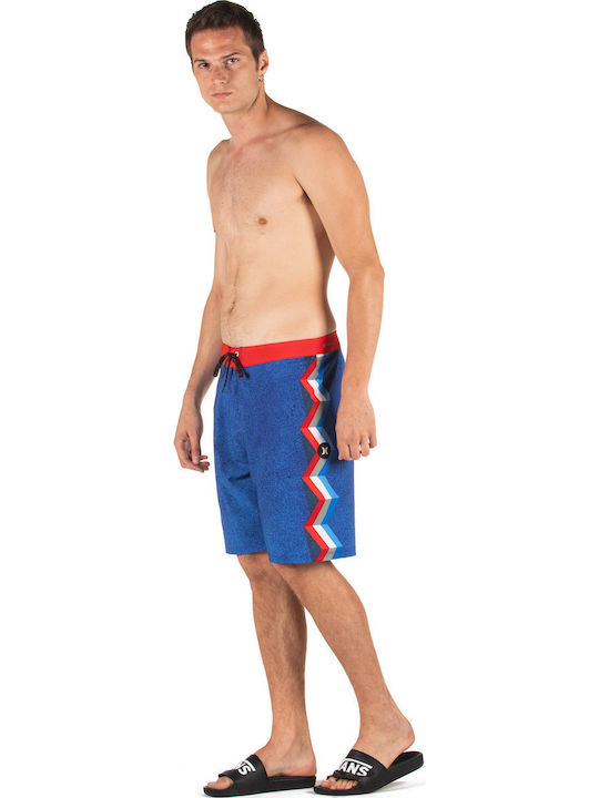 Jjf6 Ornamental Men's Swimwear Bermuda Blue with Patterns