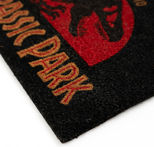 Grupo Erik Doormat from Coconut Tree Jurassic Park Black 40x60cm FGE0034 Black