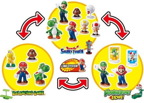 Epoch Toys Super Mario Plastic Air Hockey Tabletop L33.2xW53.3xH6cm