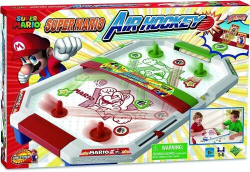 Epoch Toys Super Mario Plastic Air Hockey Tabletop L33.2xW53.3xH6cm