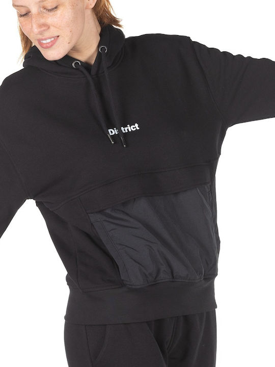 Women's Sweatshirt Hooded Black