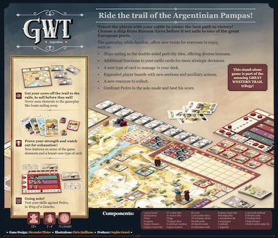 Eggert Spiele Brettspiel Great Western Trail: Argentina für 1-4 Spieler 12+ Jahre