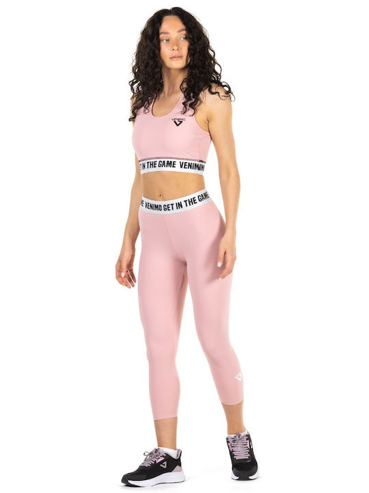Women's Cropped Training Legging Pink
