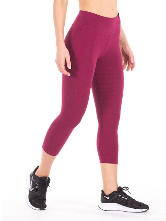 221WTH-186 Women's Cropped Training Legging Fuchsia