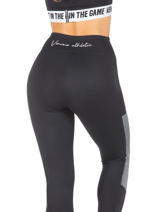 Women's Cropped Training Legging High Waisted Black