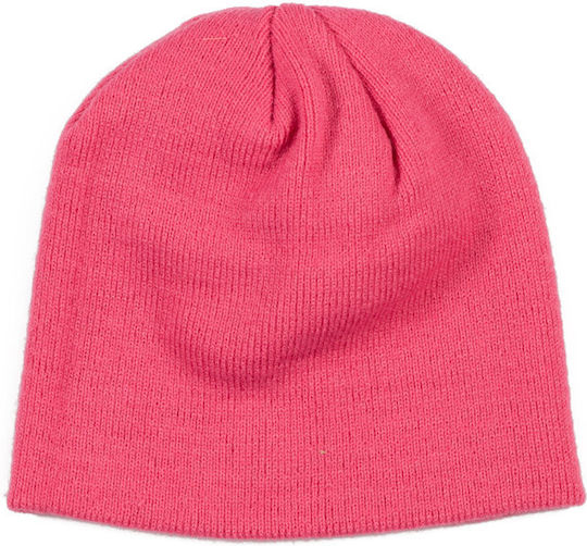 Beanie Männer Beanie Gestrickt in Fuchsie Farbe