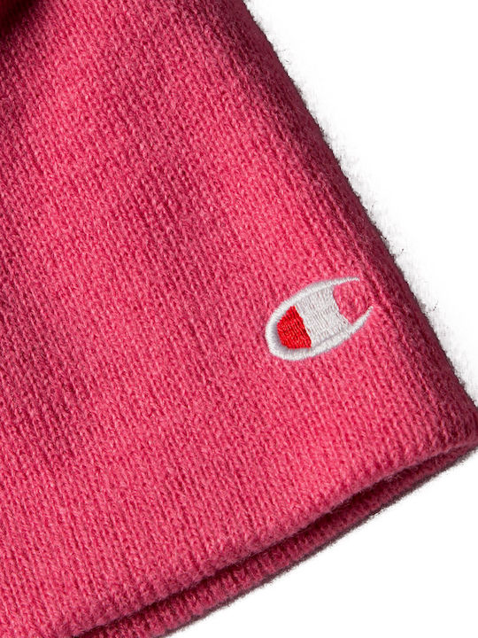 Knitted Beanie Cap Fuchsia