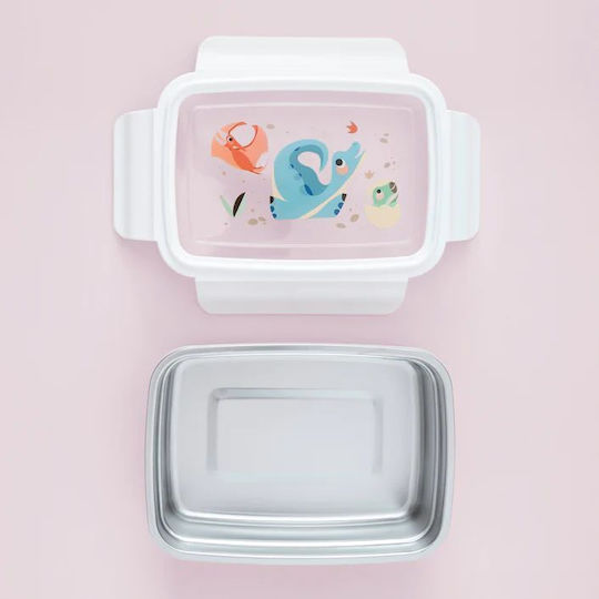 Petit Monkey Bento Dinosaur Πλαστικό Παιδικό Δοχείο Φαγητού Δεινόσαυροι Dinosaur