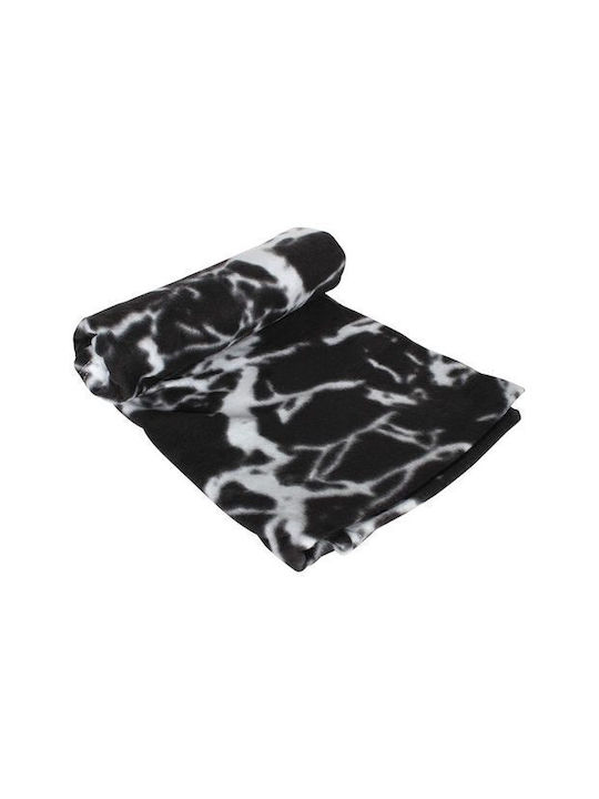 TnS -1 Decke Vlies Einzel 150x220cm. Black / White