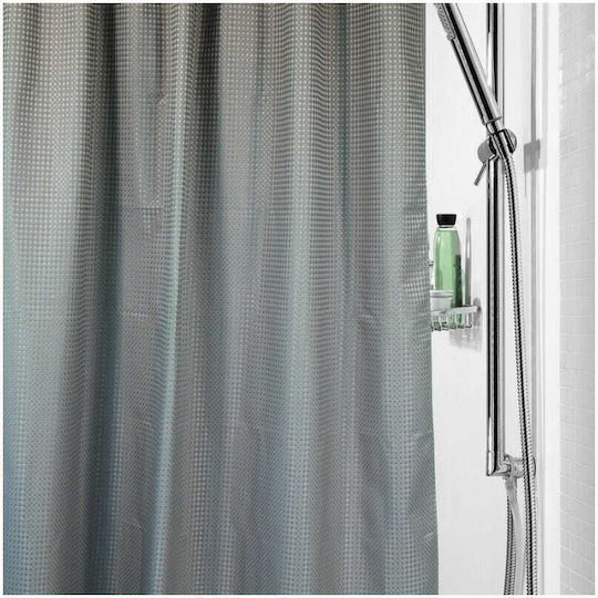 Dimitracas Nid d' Abeille Shower Curtain Fabric 180x200cm Grey