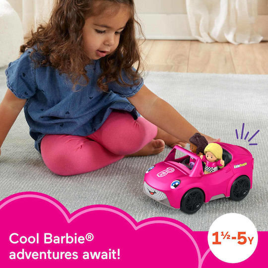 Barbie Convertible by Little People Превозно средство за кукли за 1,5+ години+ години