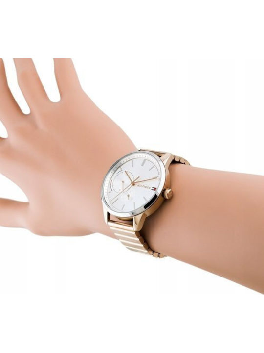 Tommy Hilfiger Brooke Women's Watch with Pink Gold Metal Bracelet