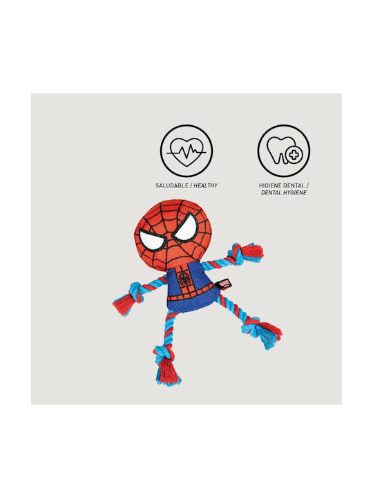 Spiderman Spiderman Въже Игра Куче Medium 26εκ. Червен 4бр