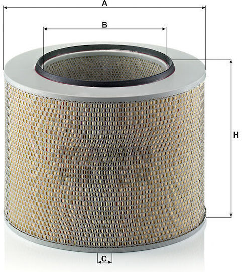 Mann Filter Filtru de Aer Auto pentru Mercedes-Benz Actros Eu (950.003-954.532) 96-03