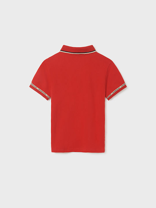 Mayoral Kids Polo Short Sleeve Red