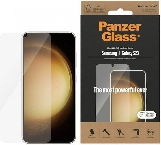 PanzerGlass Ultra Wide Fit Tempered Glass (Galaxy S23)