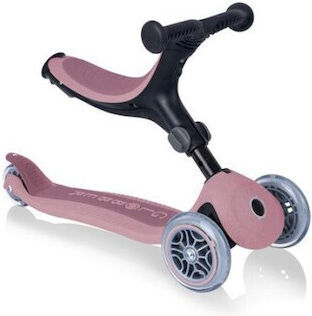 Globber Kinderroller Klappbar GoUp Foldable Plus 3-Rad mit Sitz für 15+ Monate Rosa
