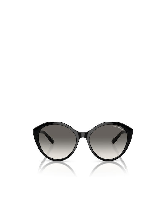 Armani Exchange Sonnenbrillen mit Schwarz Rahmen und Schwarz Verlaufsfarbe Linse AX4134S 815811