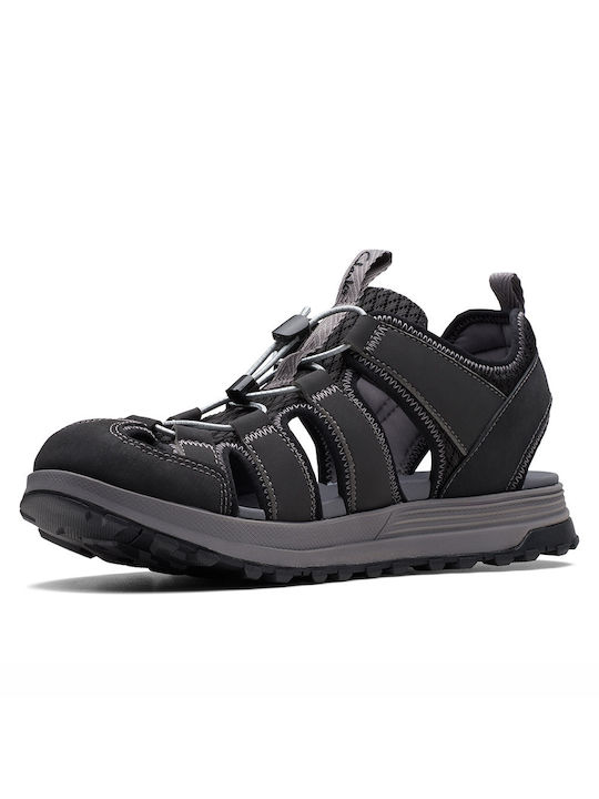 Clarks ATL Trek Wave Sandals Black