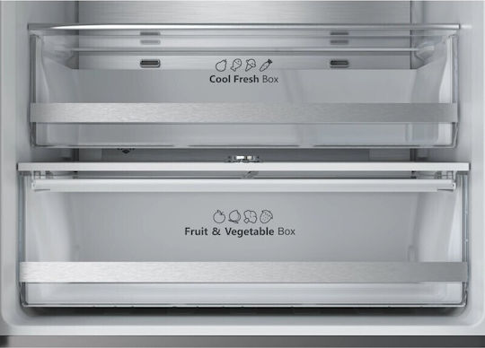 Hisense Kühl-Gefrierkombination 493Es Total NoFrost H200xB70.4xT69.4cm. Schwarz RT641N4WFE1