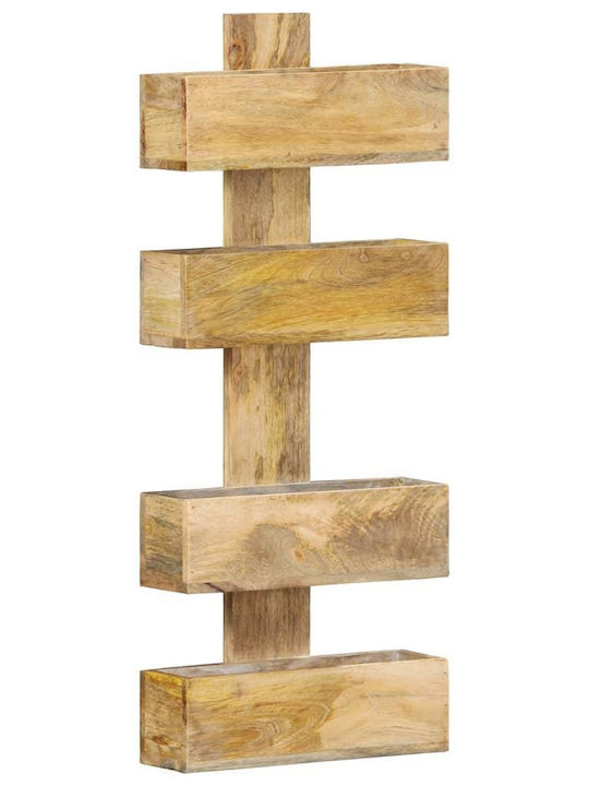 vidaXL Wooden Magazine Rack Brown 30x11x72cm
