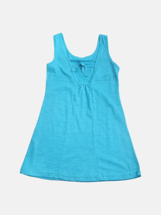 Joyce Kids Dress Sleeveless Light Blue