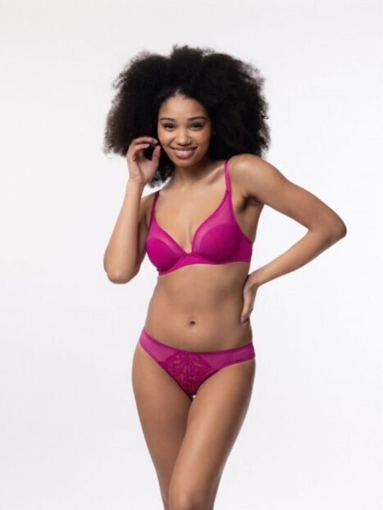 Clarise Black/Fuchsia Σουτιέν mit leichter Polsterung 2Pack