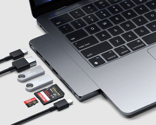 Satechi Docking Station with Dual USB-C HDMI 4K PD Gray (ST-HUCPHSM)
